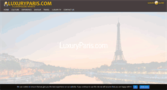 Desktop Screenshot of luxuryparis.com