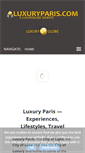 Mobile Screenshot of luxuryparis.com